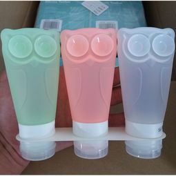 多功能貓頭鷹卡通造型洗發水分裝瓶 帶吸盤防漏設計，適用于乳液化妝水